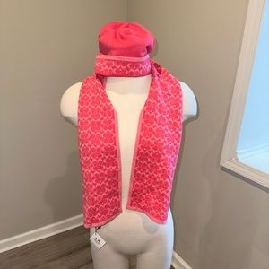 Coach hat and scarf